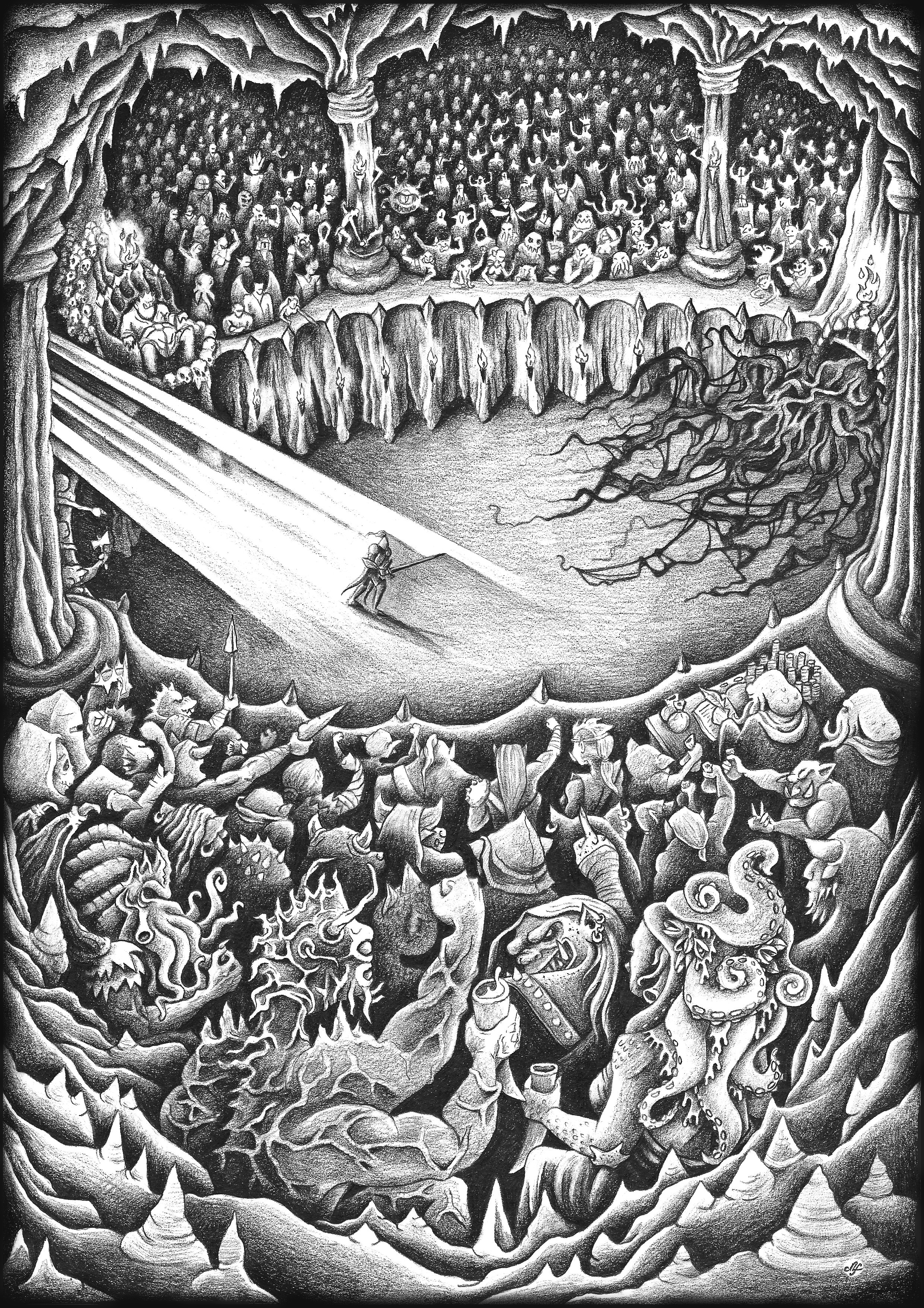 Illustration Donjon et Cie pour Cassus Belli magazine