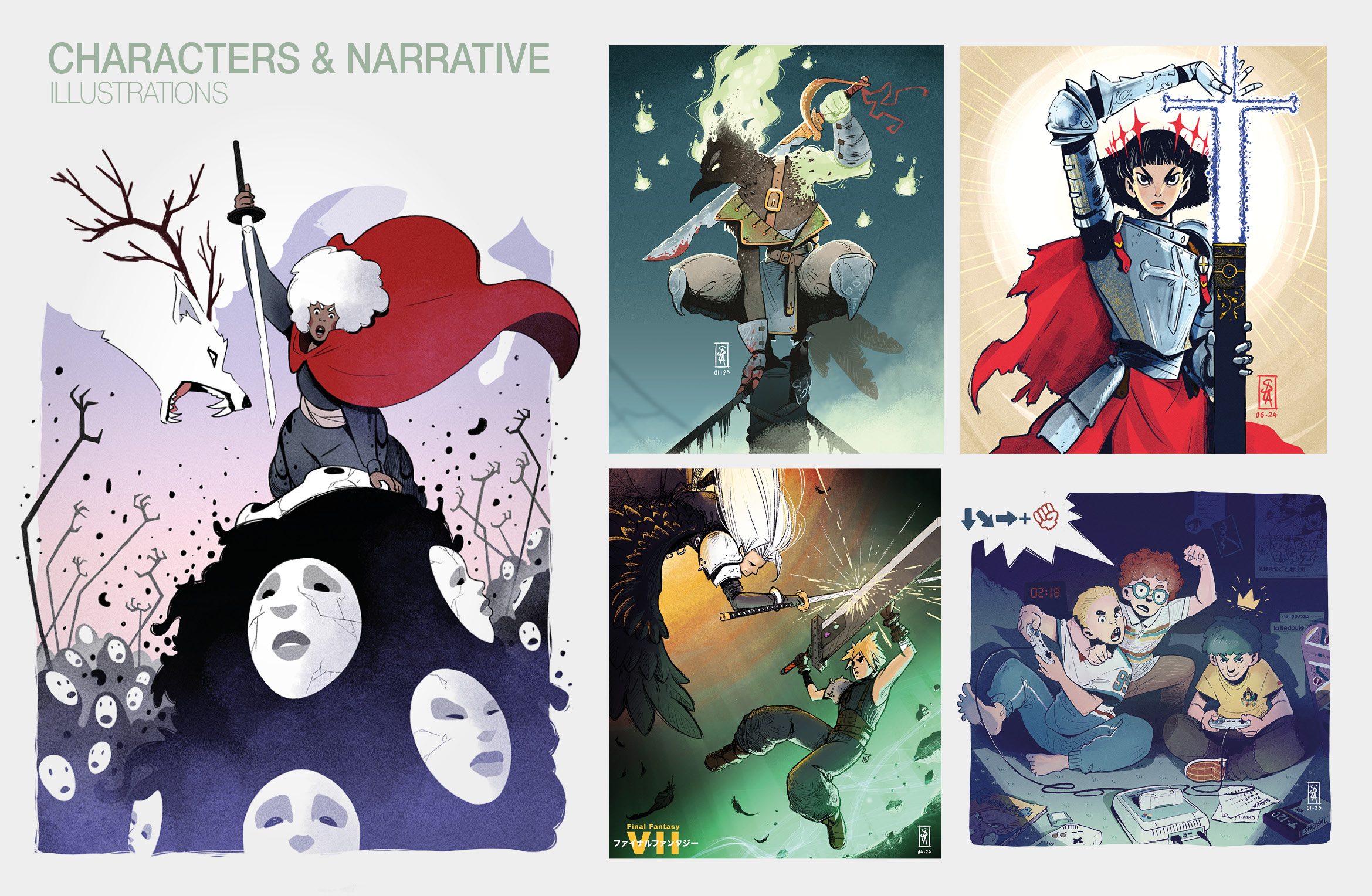 illustration Illustrations Fantastiques : Personnages et Narration